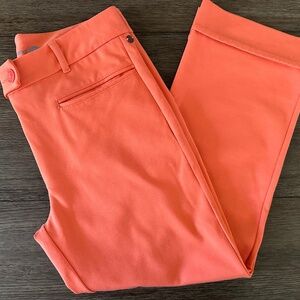 Betabrand Easy Crop Trouser Straight pants in orange - petite medium